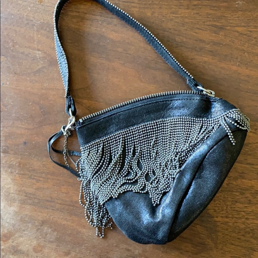 Hobo fringe wristlet
